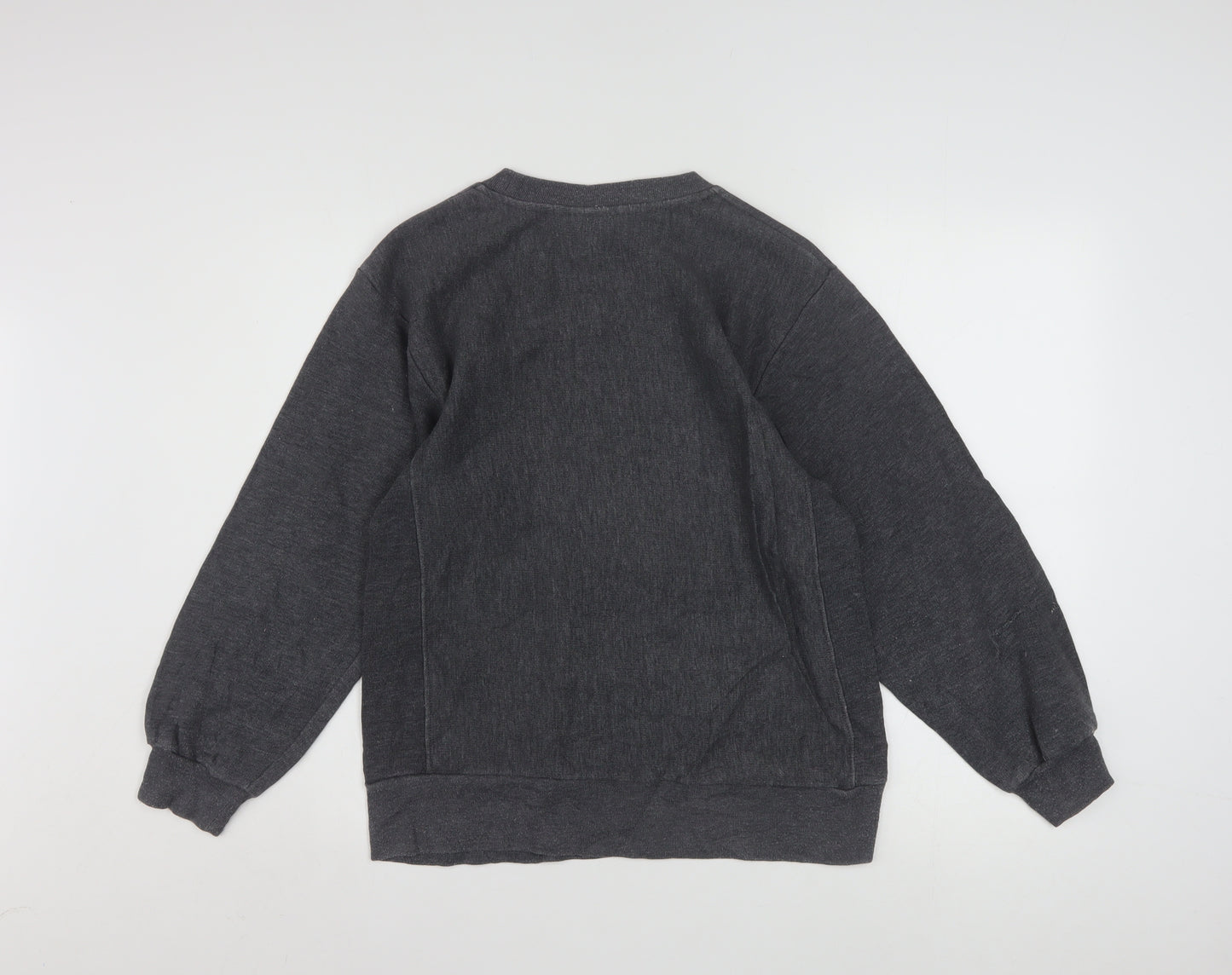 Champion Women's Grey Athletic Pullover Sweatshirt M 10/12 Cotton Blend