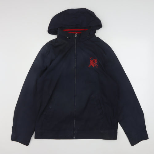 Ralph Lauren Unisex Blue XL Windbreaker Hooded Jacket