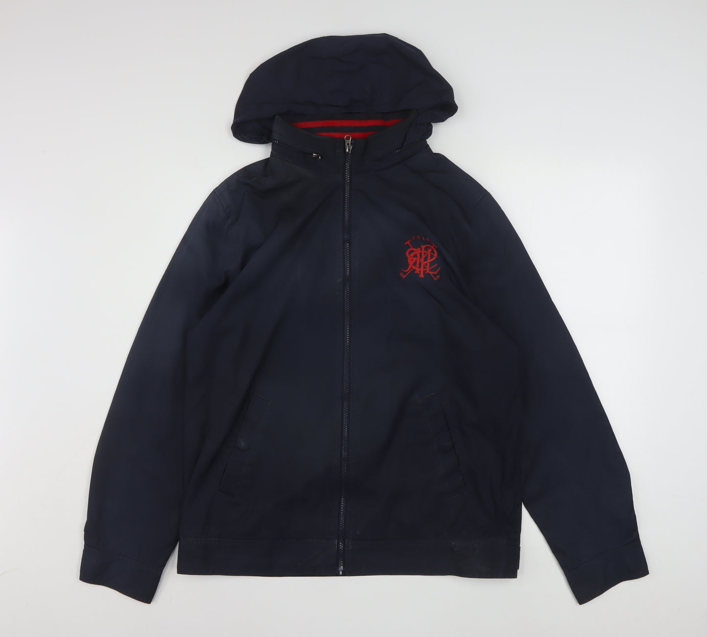 Ralph Lauren Unisex Blue XL Windbreaker Hooded Jacket
