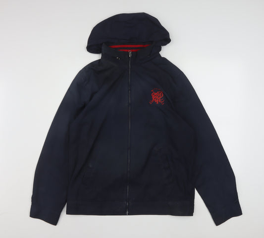 Ralph Lauren Unisex Blue XL Windbreaker Hooded Jacket