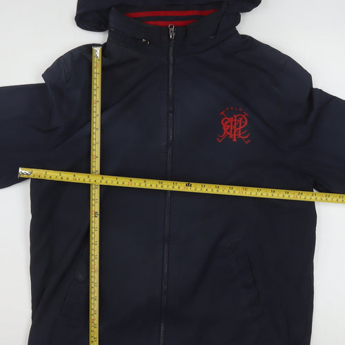 Ralph Lauren Unisex Blue XL Windbreaker Hooded Jacket