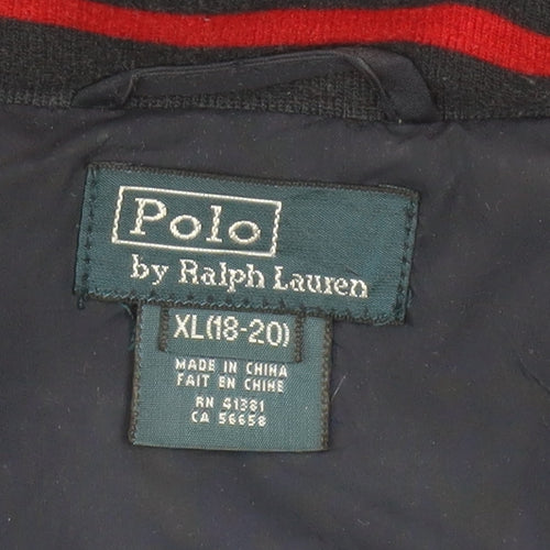 Ralph Lauren Unisex Blue XL Windbreaker Hooded Jacket