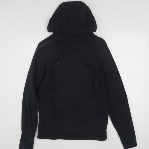 Nike Men's Black Full Zip Hoodie XS Regular Fit Cotton Blend