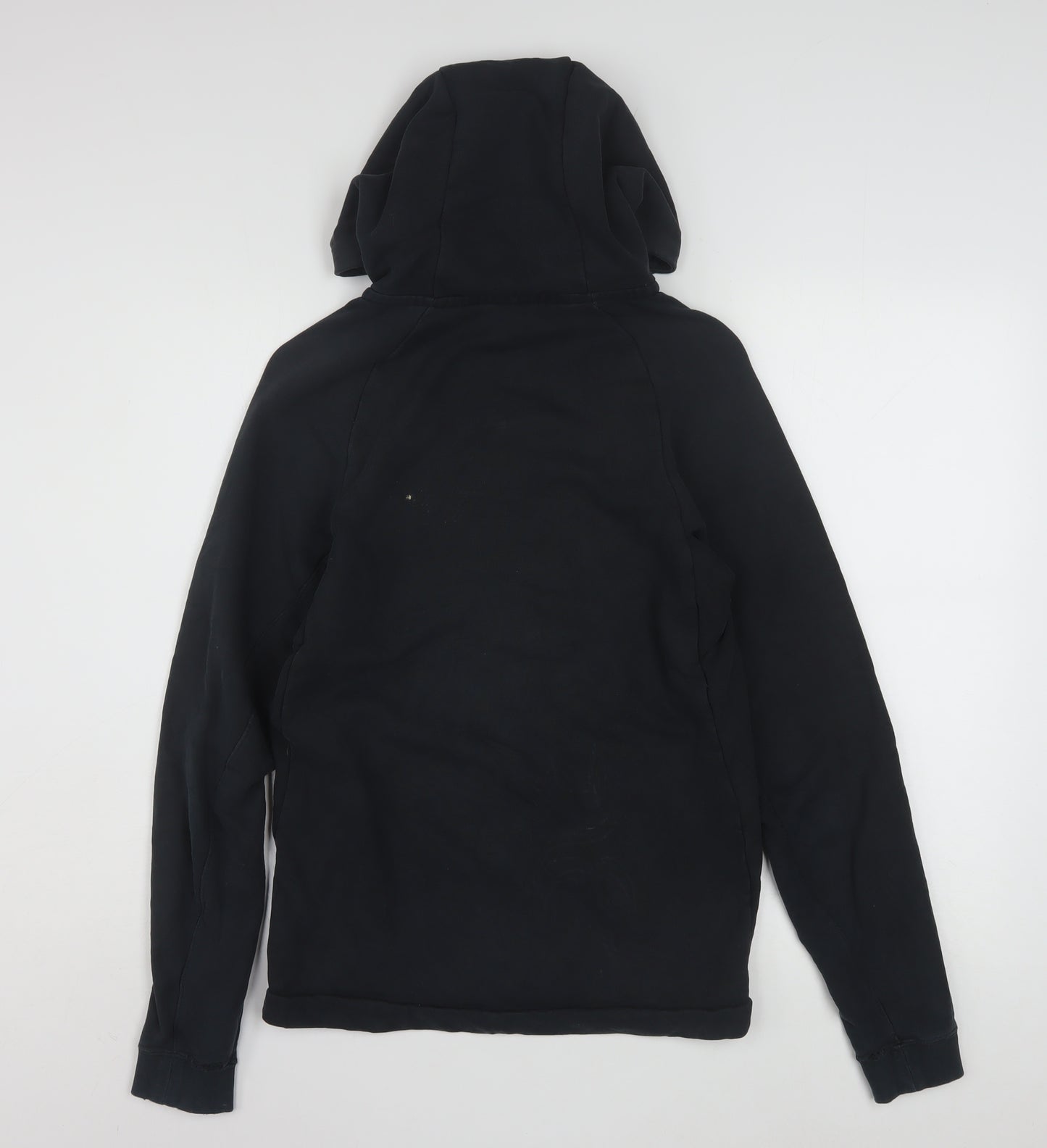 Nike Men's Black Full Zip Hoodie XS Regular Fit Cotton Blend