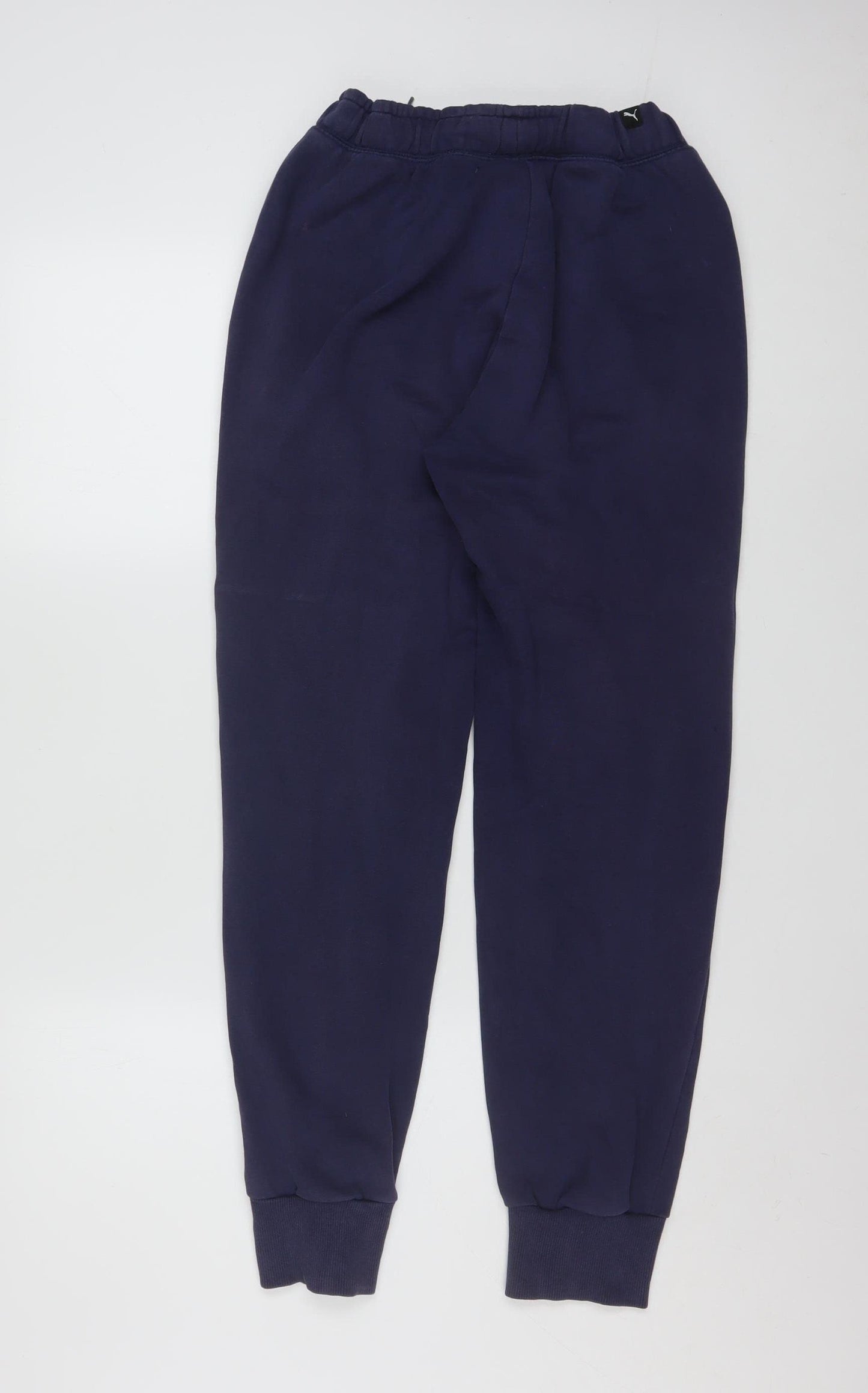 Puma Men's Blue Jogger Sweatpants S Regular Fit Fleece Trousers