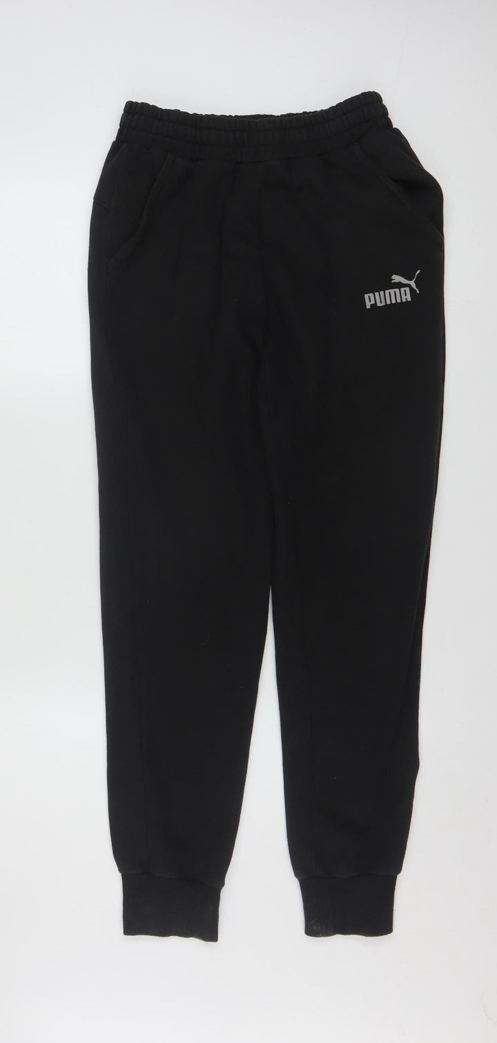Puma Men’s Black Jogger Sweatpants Size S Regular Fit Activewear