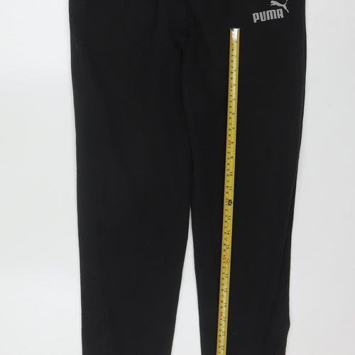 Puma Men’s Black Jogger Sweatpants Size S Regular Fit Activewear