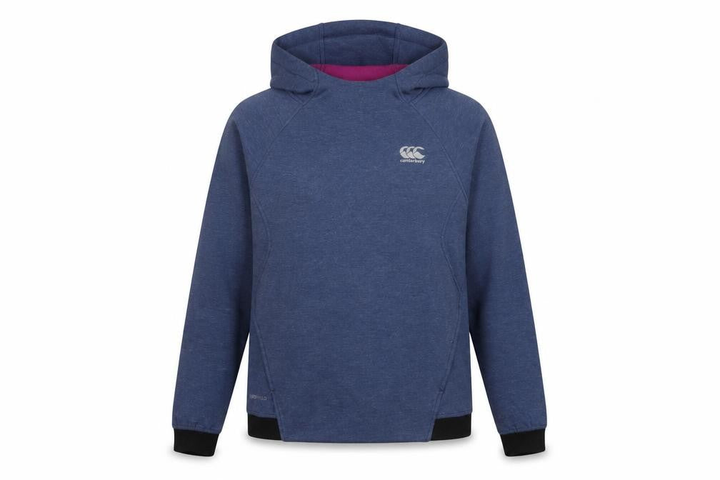 Canterbury Womens Blue Pullover Hoodie Size 12 Vaposhield Sportswear