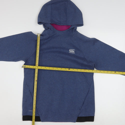 Canterbury Womens Blue Pullover Hoodie Size 12 Vaposhield Sportswear