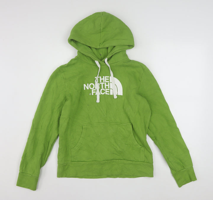The North Face Womens Green Pullover Hoodie Medium Cotton Blend