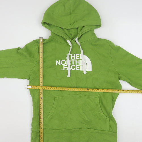 The North Face Womens Green Pullover Hoodie Medium Cotton Blend