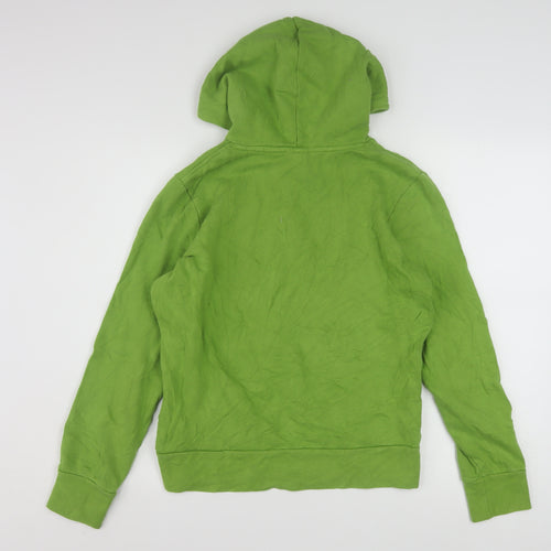 The North Face Womens Green Pullover Hoodie Medium Cotton Blend