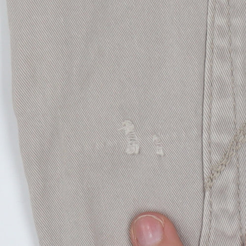 Lee Women Beige Chino Trousers Size 14 Cotton Stretch