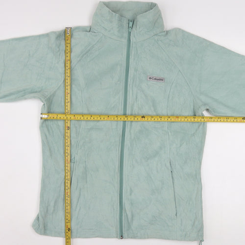 Columbia Women Green L Fleece Full Zip Activewear Jacket