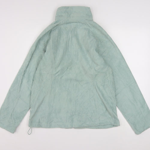 Columbia Women Green L Fleece Full Zip Activewear Jacket