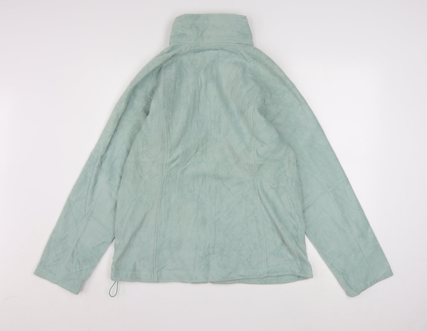 Columbia Women Green L Fleece Full Zip Activewear Jacket