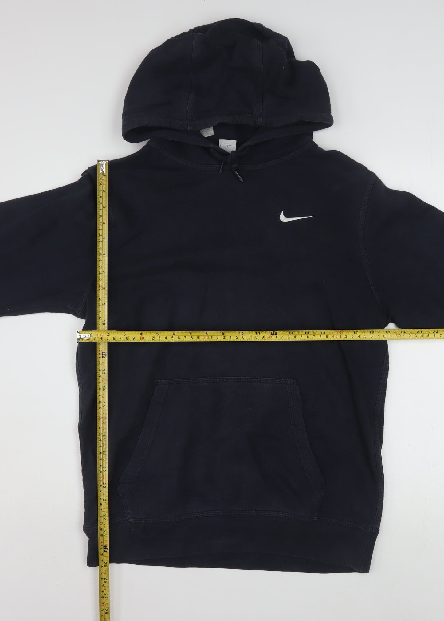 Nike Men's Navy Blue Pullover Hoodie Small Cotton Blend Classic Fit