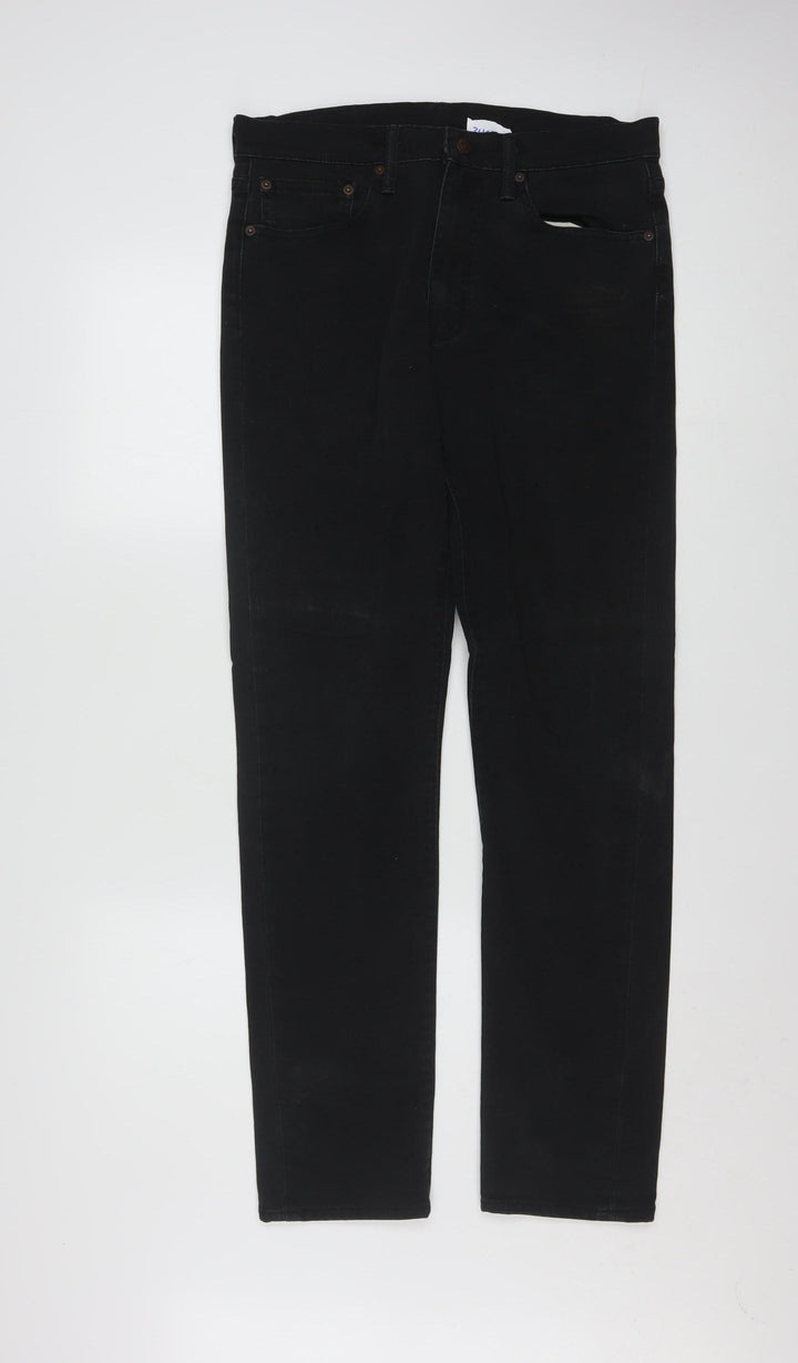 Levi's 522 Men's Black Slim Straight Jeans 31x32 Denim