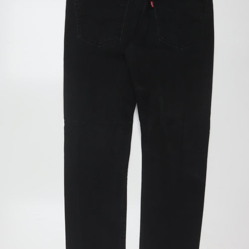 Levi's 522 Men's Black Slim Straight Jeans 31x32 Denim