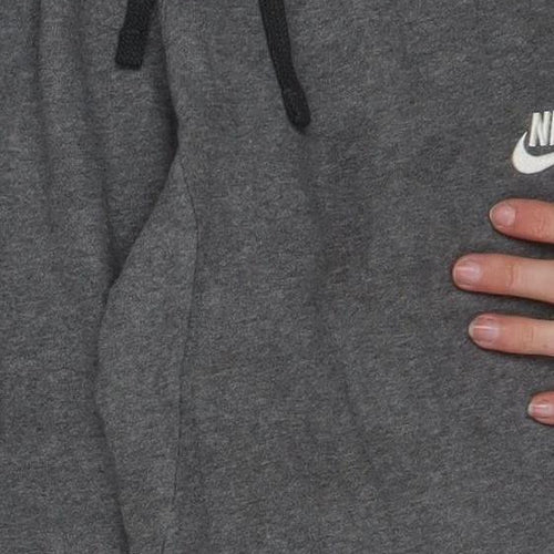 Nike Men's Grey Fleece Sweatpants M Regular Fit Drawstring Activewear