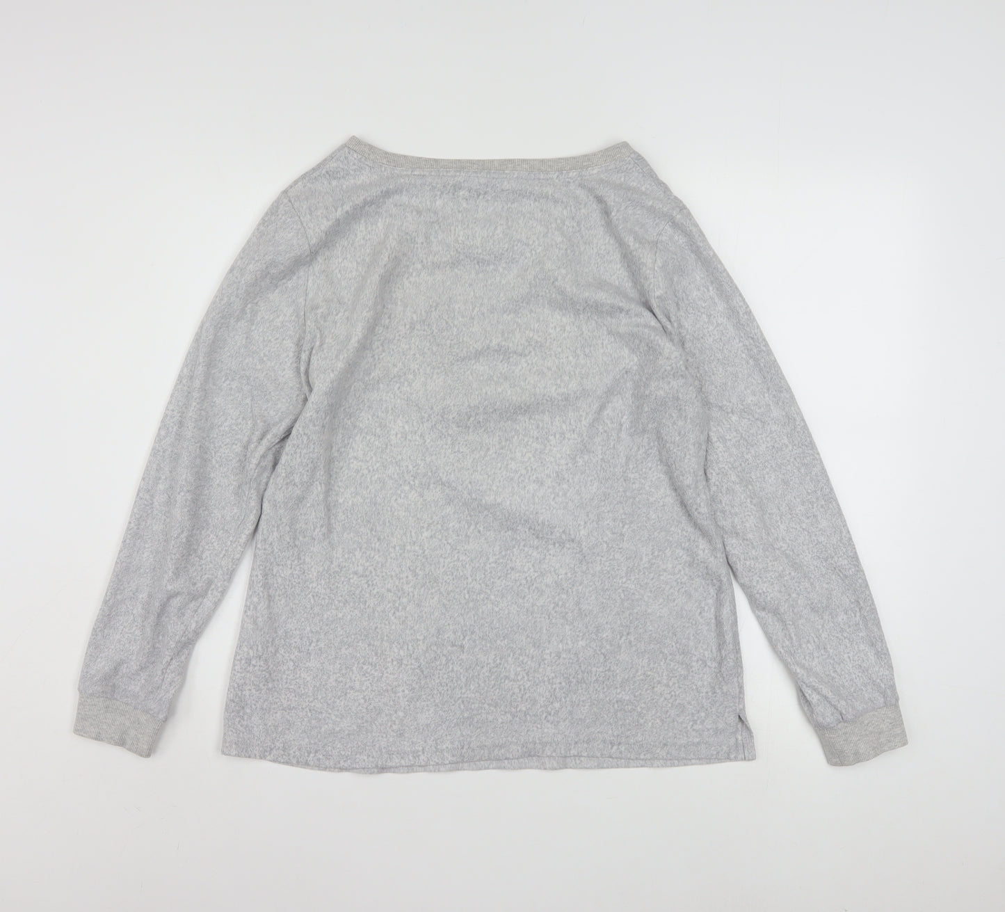 Disney Womens Grey Mickey & Minnie Long Sleeve Pyjama Top M
