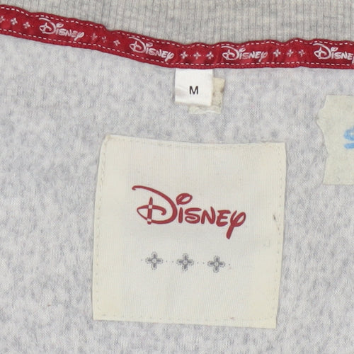 Disney Womens Grey Mickey & Minnie Long Sleeve Pyjama Top M