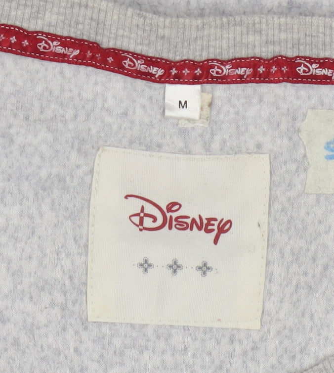 Disney Womens Grey Mickey & Minnie Long Sleeve Pyjama Top M
