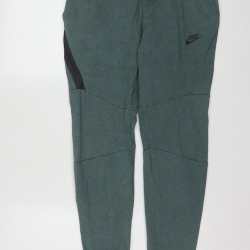 Nike Men's Green Jogger Sweatpants Size S Regular Fit Cotton Blend