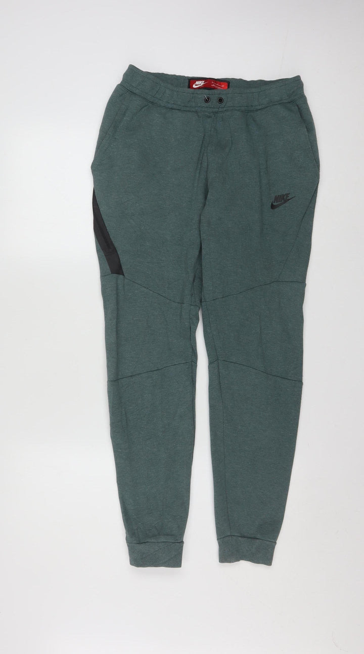 Nike Men's Green Jogger Sweatpants Size S Regular Fit Cotton Blend