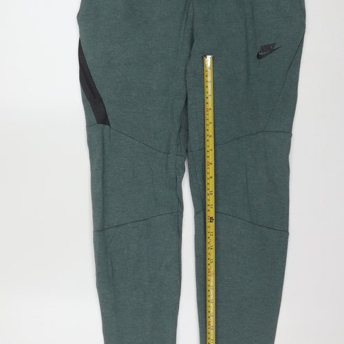 Nike Men's Green Jogger Sweatpants Size S Regular Fit Cotton Blend