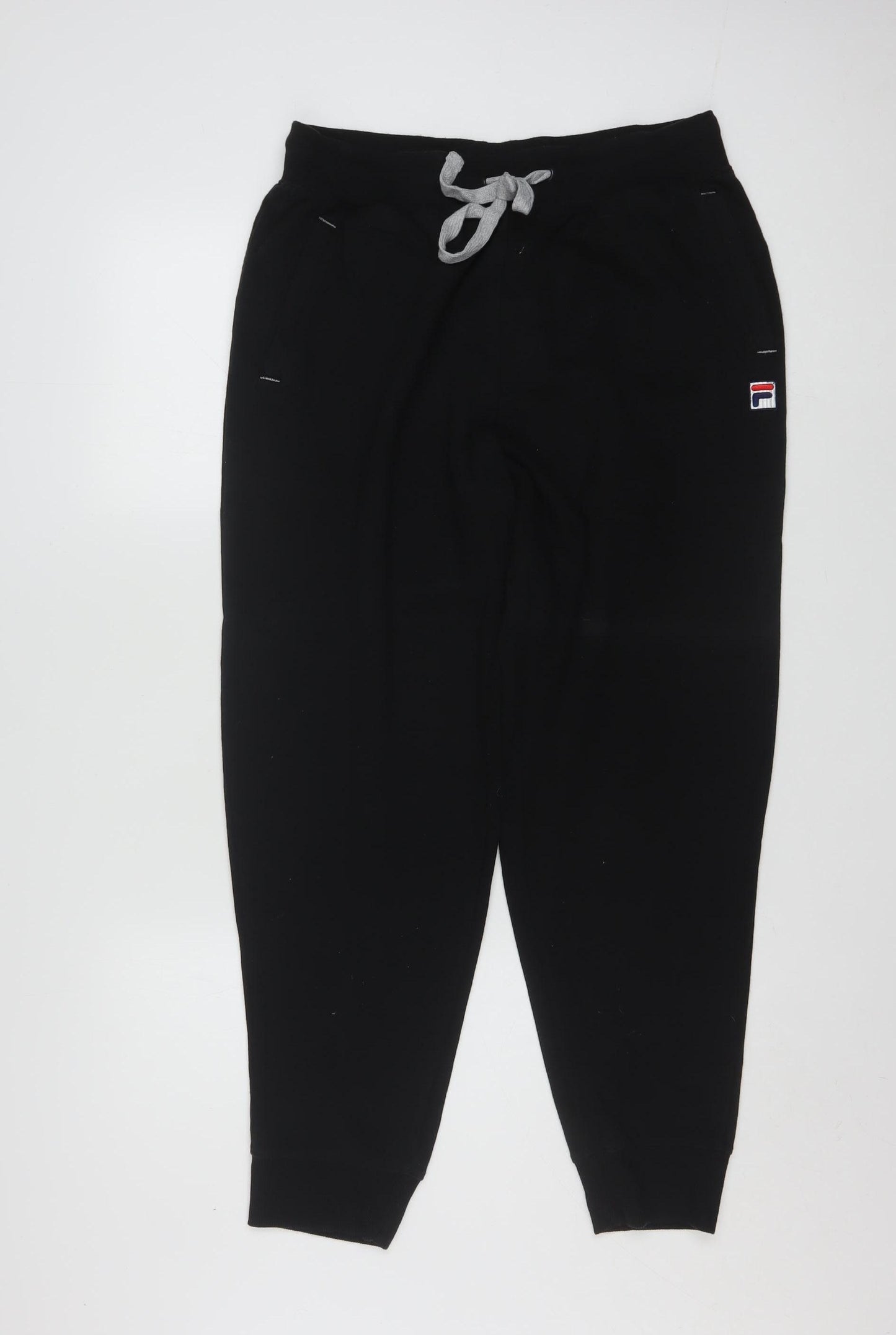 FILA Men's Black Jogger Sweatpants L Jersey Cotton Blend
