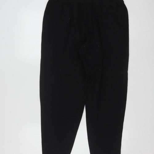 FILA Men's Black Jogger Sweatpants L Jersey Cotton Blend