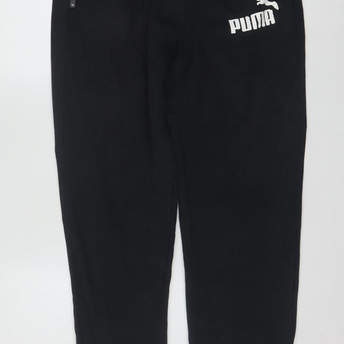 Puma Men's Black Jogger Sweatpants Trousers Size M Regular Fit