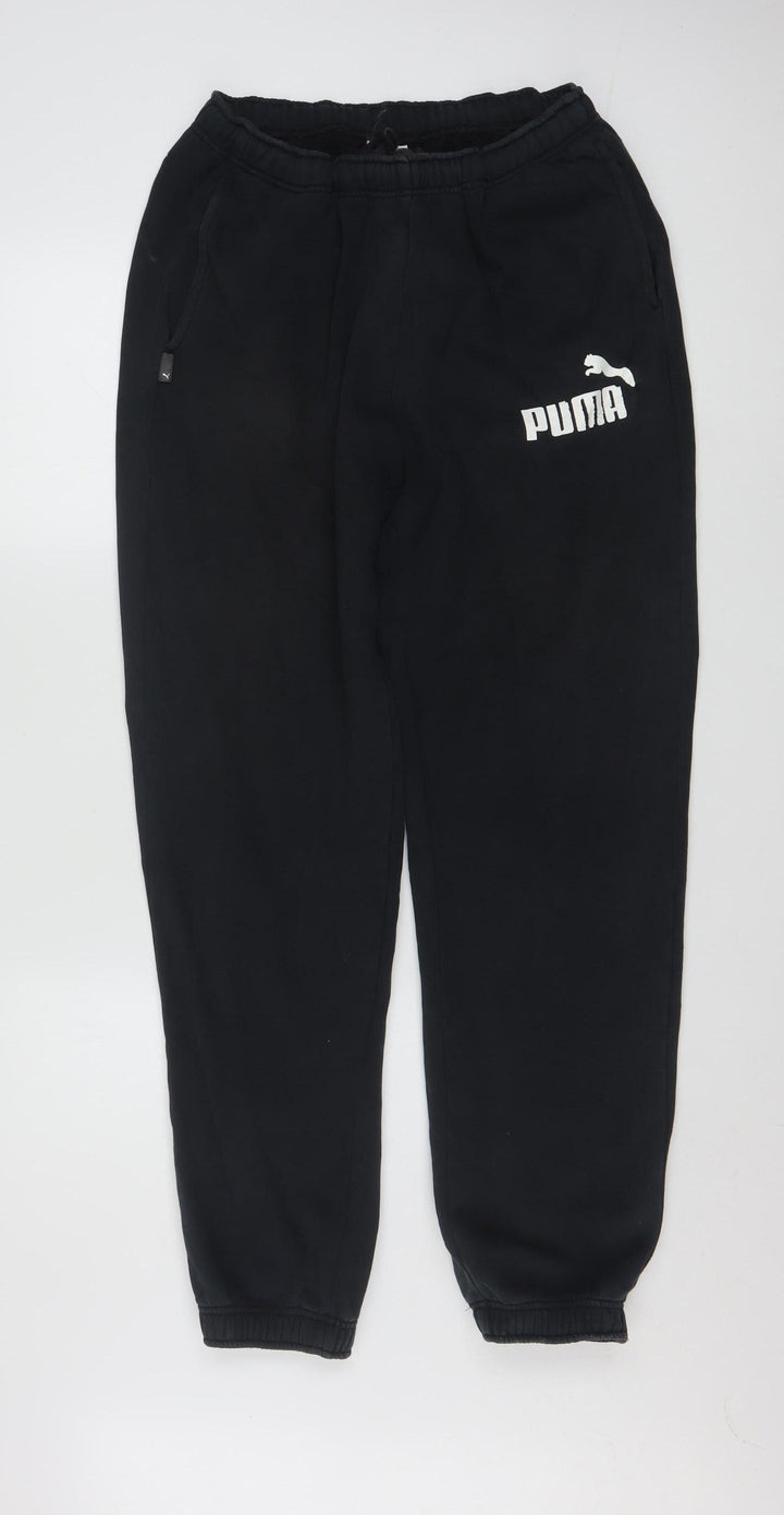 Puma Men's Black Jogger Sweatpants Trousers Size M Regular Fit