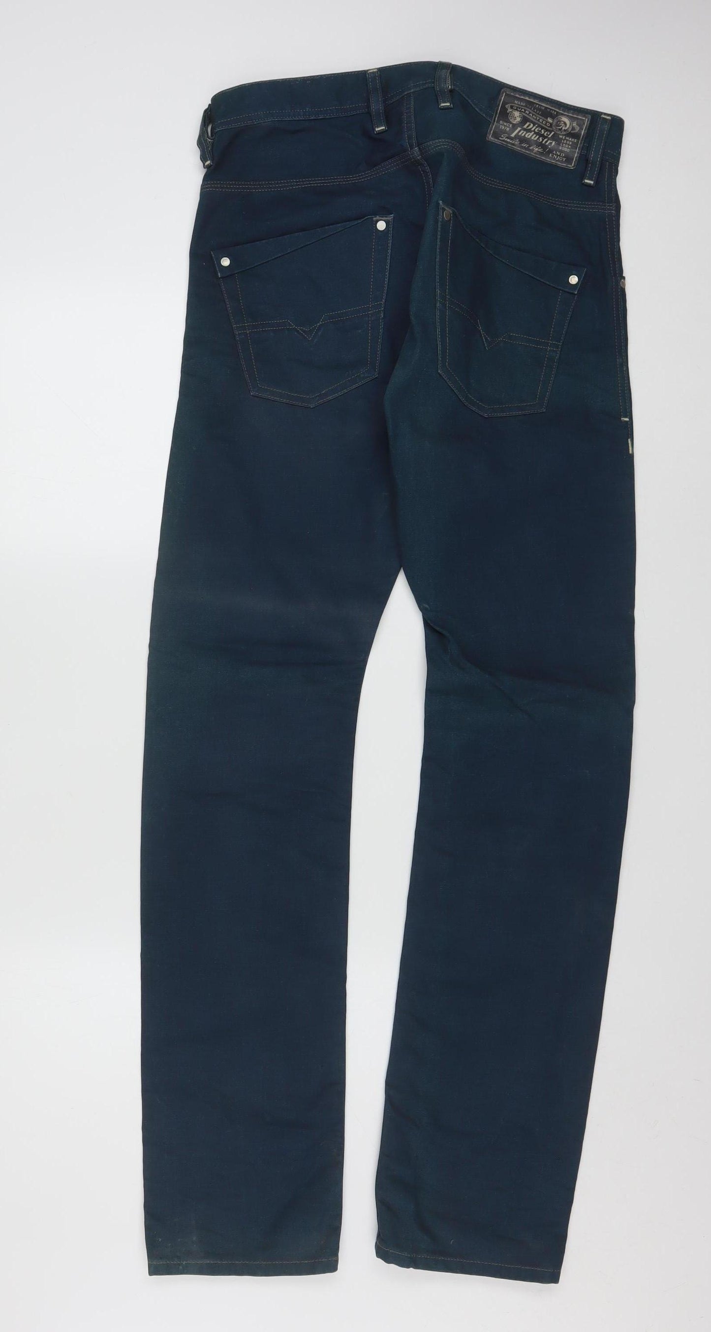 Diesel Men's Blue Krooley Slim Fit Jeans W28 L32 Denim