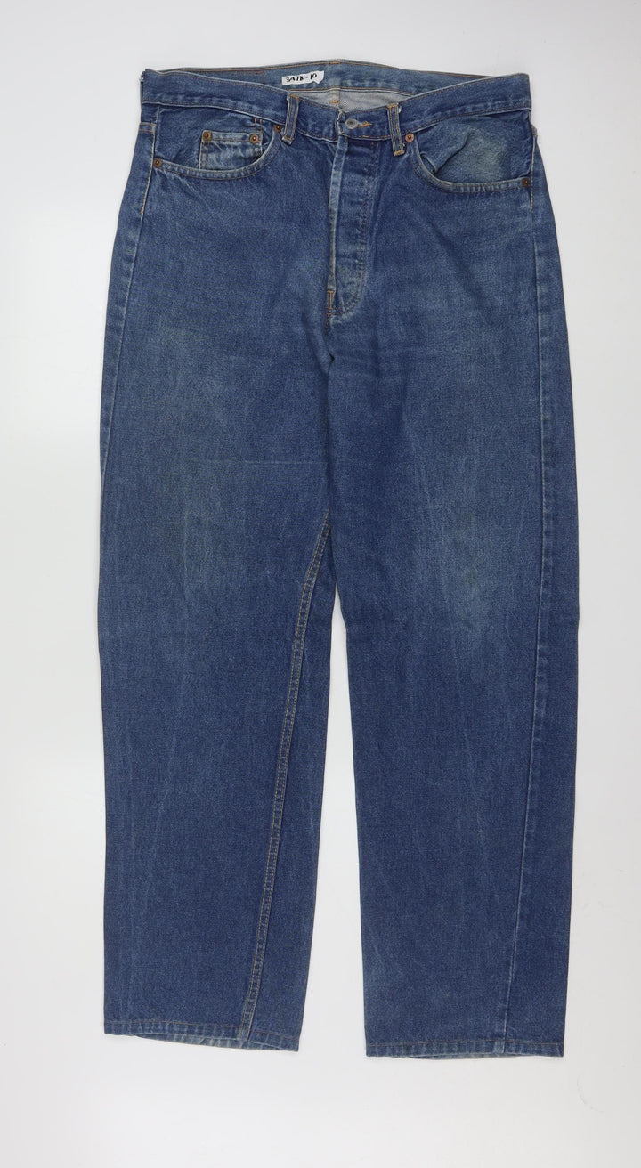 Levi's 501 Men's Blue Straight Leg Jeans W38 L36 Cotton Denim
