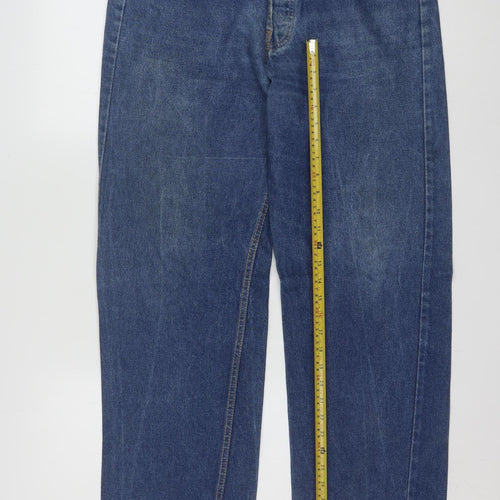 Levi's 501 Men's Blue Straight Leg Jeans W38 L36 Cotton Denim