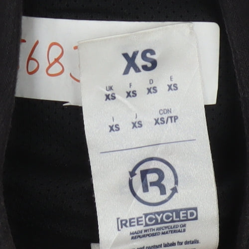 Reebok Men’s Black XS Pullover Hoodie Fleece Cotton Blend