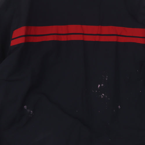 Nautica Men’s Blue Red Stripe 2XL Windbreaker Jacket