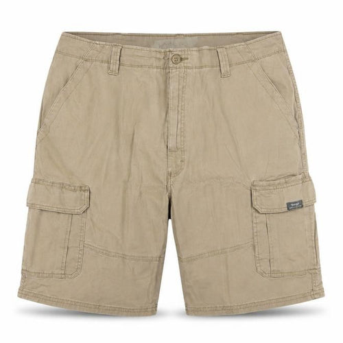Wrangler Men Beige Cargo Shorts 42 in Regular Fit Cotton Blend