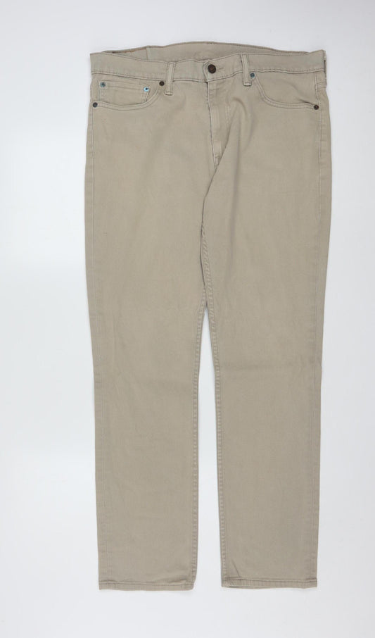 Levi Strauss Men's Beige 511 Slim Fit Chino Jeans W36 L32