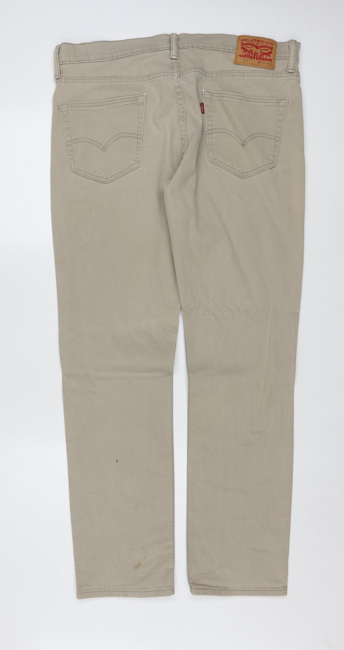 Levi Strauss Men's Beige 511 Slim Fit Chino Jeans W36 L32