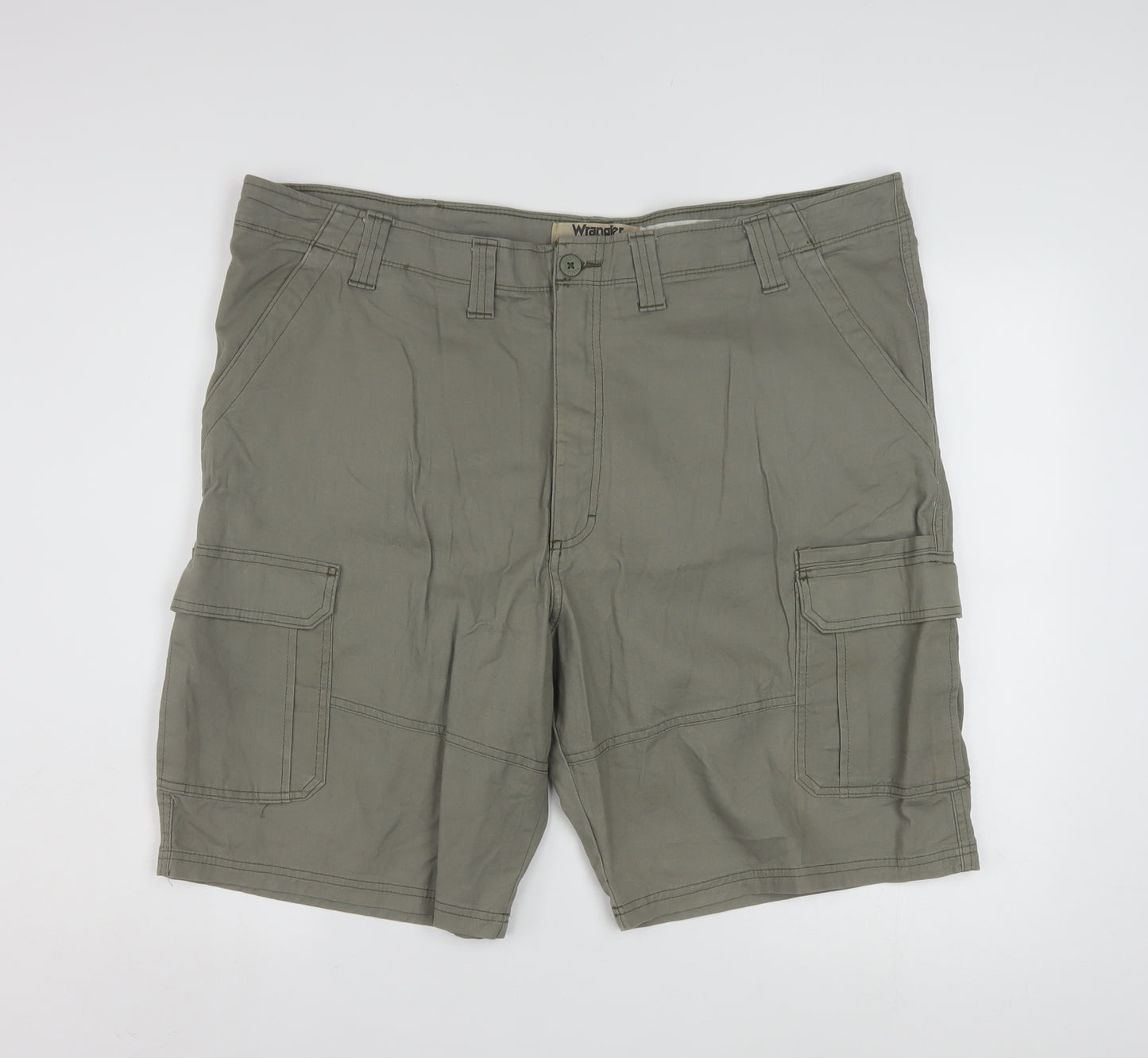Wrangler Mens Green Cargo Shorts Size 44 Regular Fit