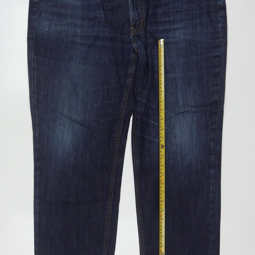 Levi's Men's Blue Straight Denim Jeans 35x31 Classic Fit