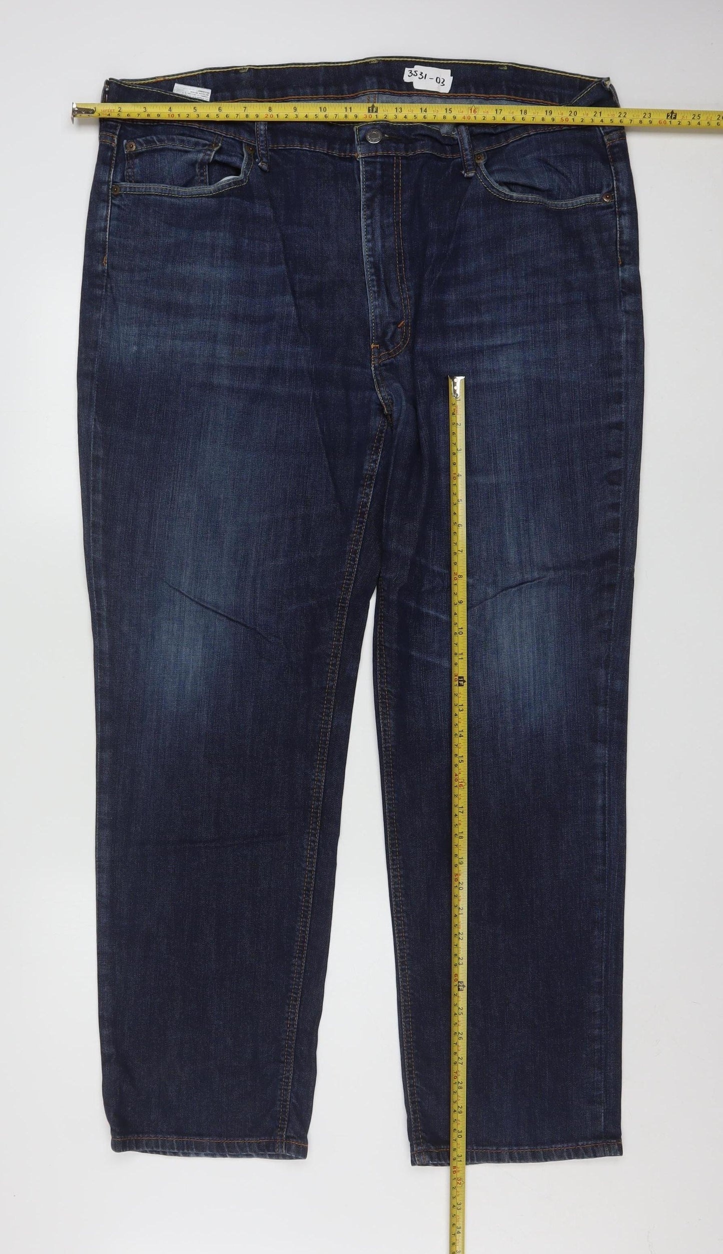 Levi's Men's Blue Straight Denim Jeans 35x31 Classic Fit