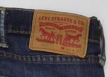 Levi's Men's Blue Straight Denim Jeans 35x31 Classic Fit