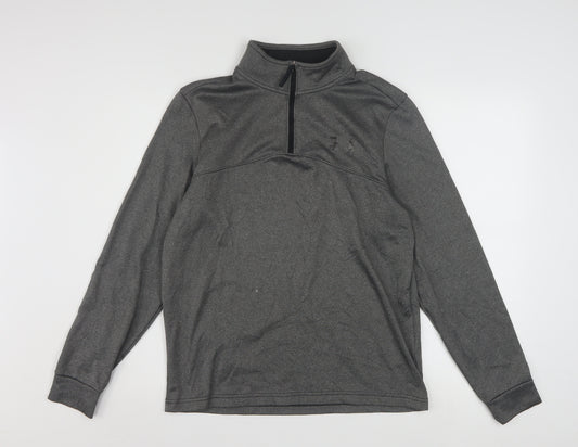 Under Armour Men’s Grey 1/2 Zip ColdGear Pullover Sweatshirt Size S