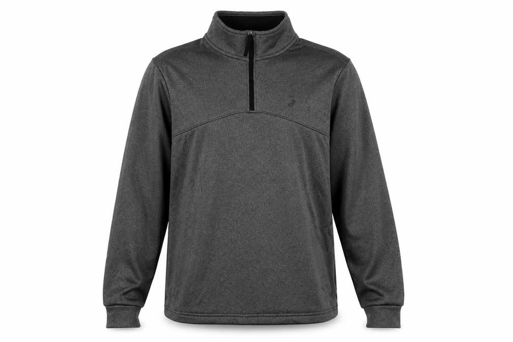 Front view of Under Armour Men’s Grey 1/2 Zip ColdGear Pullover Sweatshirt, size S
