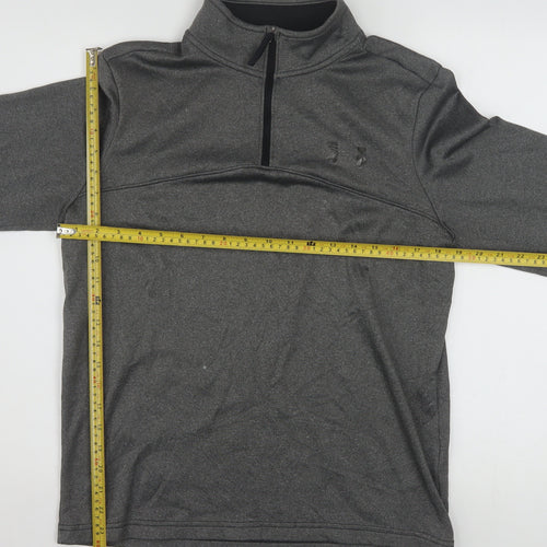 Under Armour Men’s Grey 1/2 Zip ColdGear Pullover Sweatshirt Size S