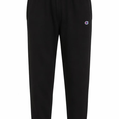 Champion Men's Black Fleece Jogger Trousers L Regular Fit